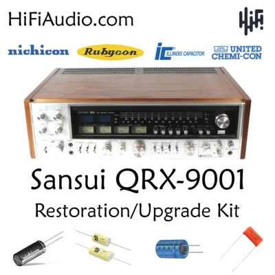 Sansui QRX-9001 reconstruir restauración recapitulación kit de servicio reparación filtro condensador Foto 1 de 4