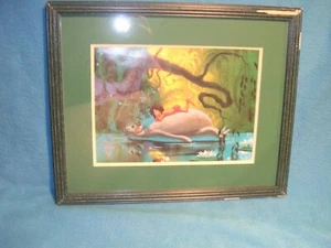 Lion King Exclusive Commemorative Lithograph 1997 Baloo and Mowgli  - Picture 1 of 2