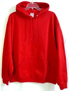 Jerzees Red Blank Hoodie Sweatshirt Gr. XL - Bild 1 von 6