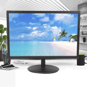 LED Monitor 19" inch Desktop Computer PC Monitor 16:10 HDMI VGA With Cables NEW - Picture 1 of 12