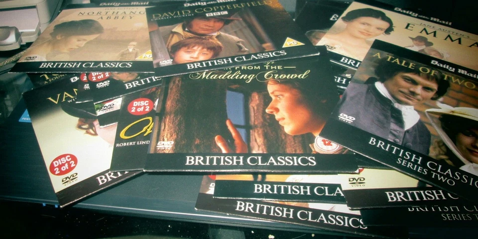 Choose British Period Drama Classic Promo DVDs - Pride and Prejudice, Emma etc. - Image 1 of 1