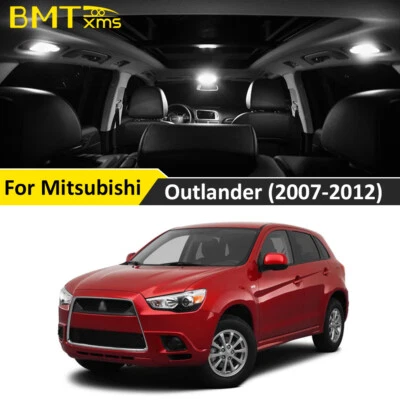 Kit de paquete de 11 luces LED interiores blancas para Mitsubishi Outlander 2007-2012 Foto 1 de 4