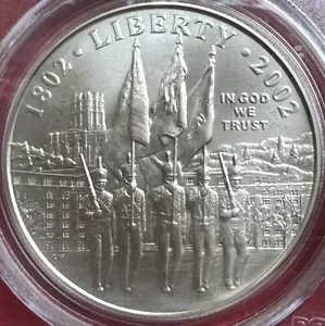 2002-W West Point Bicentennial SILVER Dollar. PCGS MS-69. KM# 338 - Picture 1 of 4