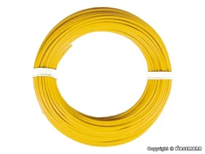 HO Scale Accessories - 6864 - Wire 0,14 mm², yellow, 10 m - Picture 1 of 1