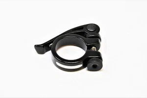XLC BLACK ALLOY BIKE FRAME SEAT CLAMP 31.8mm QUICK RELEASE NEW - Picture 1 of 2
