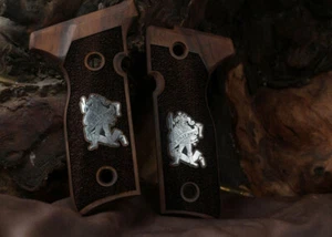 KSD Brand Beretta Mod 8000 / 8040 F Stoger Compatible Walnut Grips Stripled - Picture 1 of 1