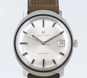 Hamilton Cal.64A 39mm Acciaio Inox Automatico a Carica 1960 Orologio da Uomo - Foto 1 di 9