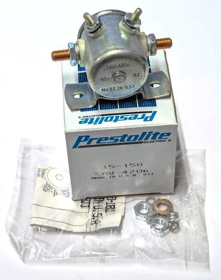 全新原始设备制造商 Prestolite 电磁阀 SAW-4206 15-150 间歇任务 100 安培 5/16-24... — 第 1/4 张图片