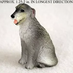 Irish Wolfhound Mini handbemalte Figur - Bild 1 von 1