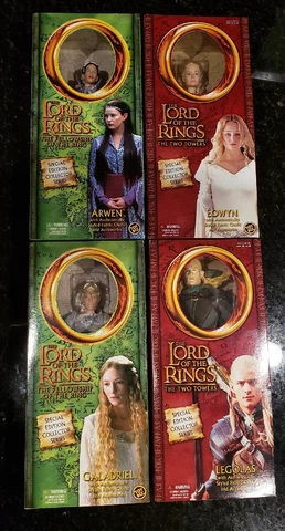 Éowyn Arwen Galadriel Legolas Dolls LOT Toy Biz Lord of Rings Two Towers Eowyn Cover