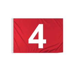 Promopatriot 14x20 Inch Numbered Golf Flag with Tube Inserted No 1-9,  Nylon - Picture 1 of 9