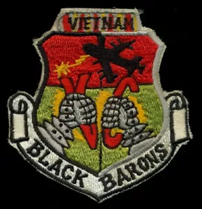 USAF B-52 Black Barons Vietnam Patch CT1 - Picture 1 of 2