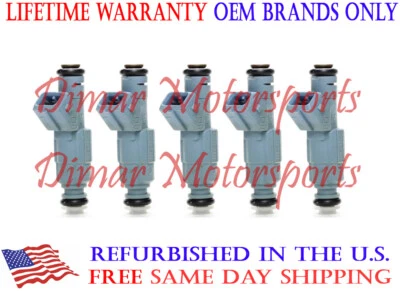 Juego de 5 inyectores de combustible OEM para Volvo V70 1999-2004 2,3 L Foto 1 de 4