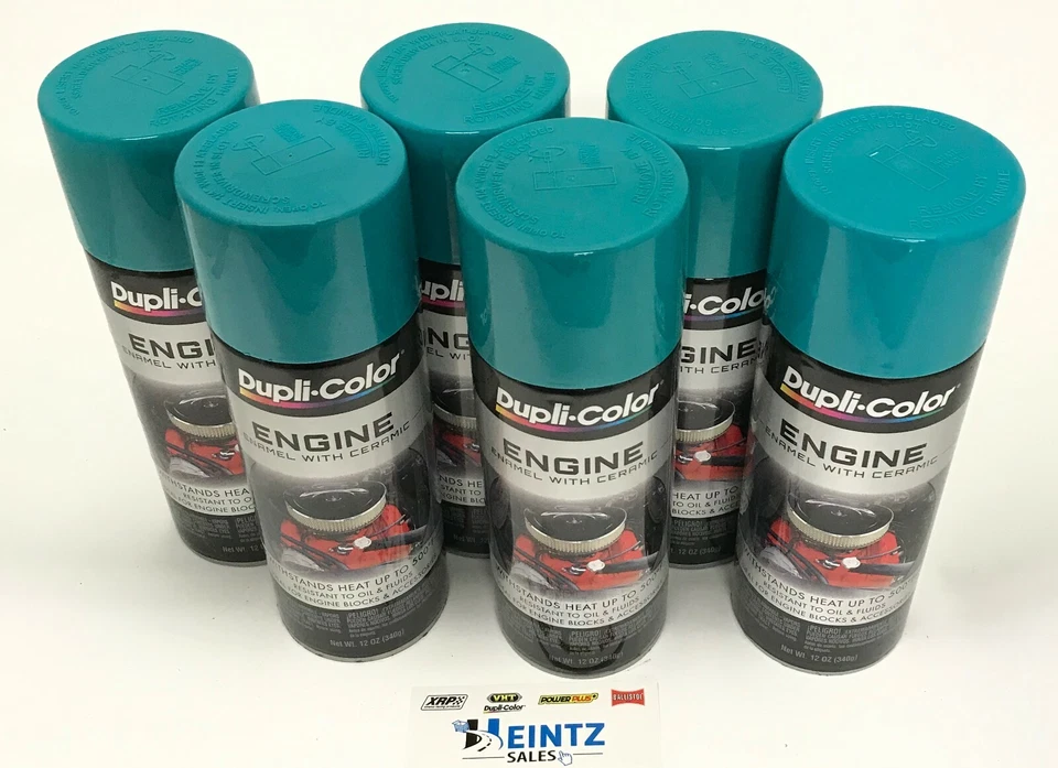Dupli-Color DE1643 Ceramic Torque N Teal Engine Paint - 12 Oz.