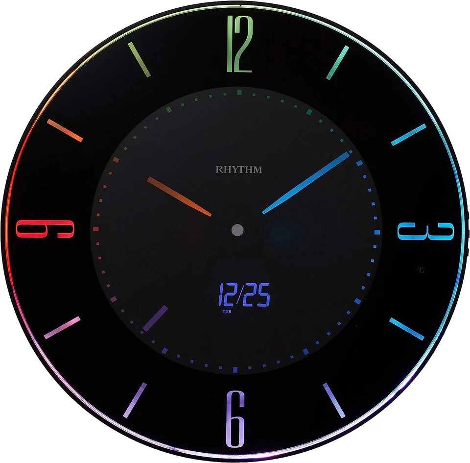 RHYTHM Iroria 8RZ197SR02 Wall Clock Table Clock Radio-Controlled Clock