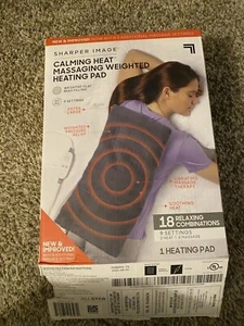 Sharper Image Massaging Weighted Heating Pad 4 LB with 18 relaxing comb. bulk - Picture 1 of 3