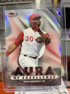 22 Finest Ken Griffey Jr. Aura of Excellence Refractor #AE-KG Cincinnati Reds