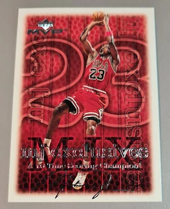 MICHAEL JORDAN # 184 mj exclusives Silver Script 1999-00 Upper Deck MVP N.Mi-Mi - Bild 1 von 3