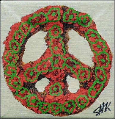 Steve Kaufman мира 6 сериграф холст вручную подписанный сделать предложение бесплатная доставка x 1 - Изображение 1 из 3