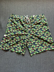 Chaps Swim Trunks Men’s Size XXL Green Fish Design Beach Travel  - Picture 1 of 7