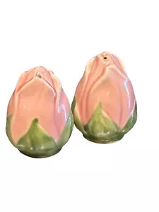 VINTAGE FRANCISCAN DESERT ROSE CERAMIC SALT & PEPPER SHAKERS - Picture 1 of 4