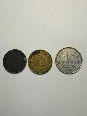 COLLECTABLE German Coins ( Lot of 3 ) - Image 1 of 2