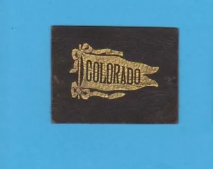 c1910s tobacco leather UNIVERSITY of COLORADO #2 - Picture 1 of 1