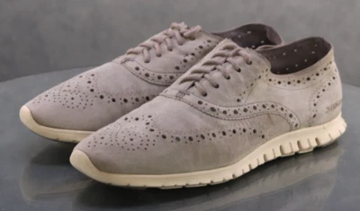 Cole Haan Original Grand Women's Wingtip Oxfords Shoes Size 8.5 B Suede D44059 - Image 1 of 4