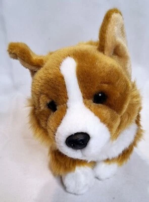 Realistic Corgi Stuffed Animal Plush 8" Tall Pushie GO! Retail Group  - Image 1 of 4