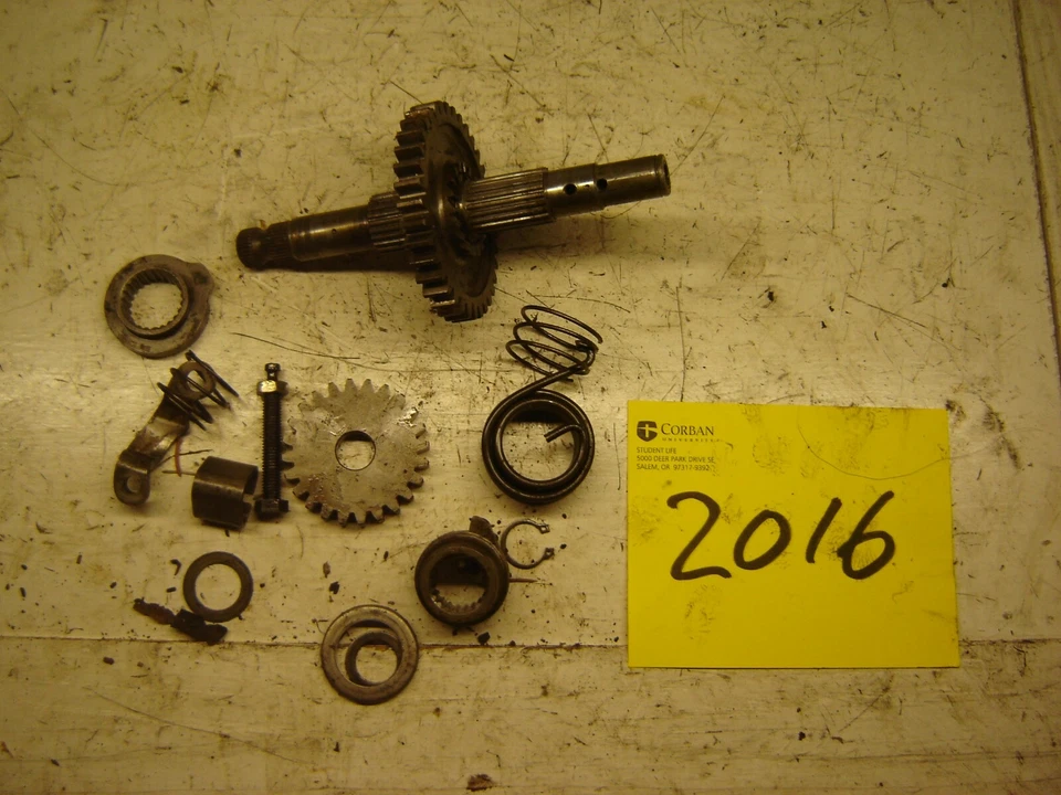 HONDA XL250 XL 250 KICK START EIXO, ENGRENAGEM E MOLA 1978 1979 1980 - Imagem 1 de 1