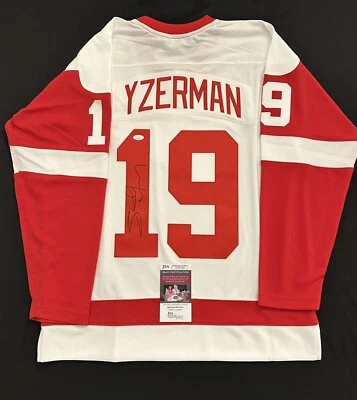 Steve Yzerman Signed Autographed M&N Authentic Detroit Red Wings Jersey JSA COA - Image 1 of 4