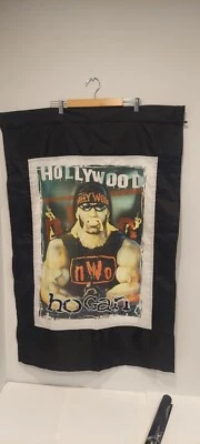 Banner vintage Hollywood Hulk Hogan WCW nWo 28" X 42"  - Imagem 1 de 4