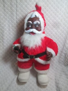 Vtg Original Rushton Black African American Santa Plush Coca Cola Coke 18-20" T - Picture 1 of 9