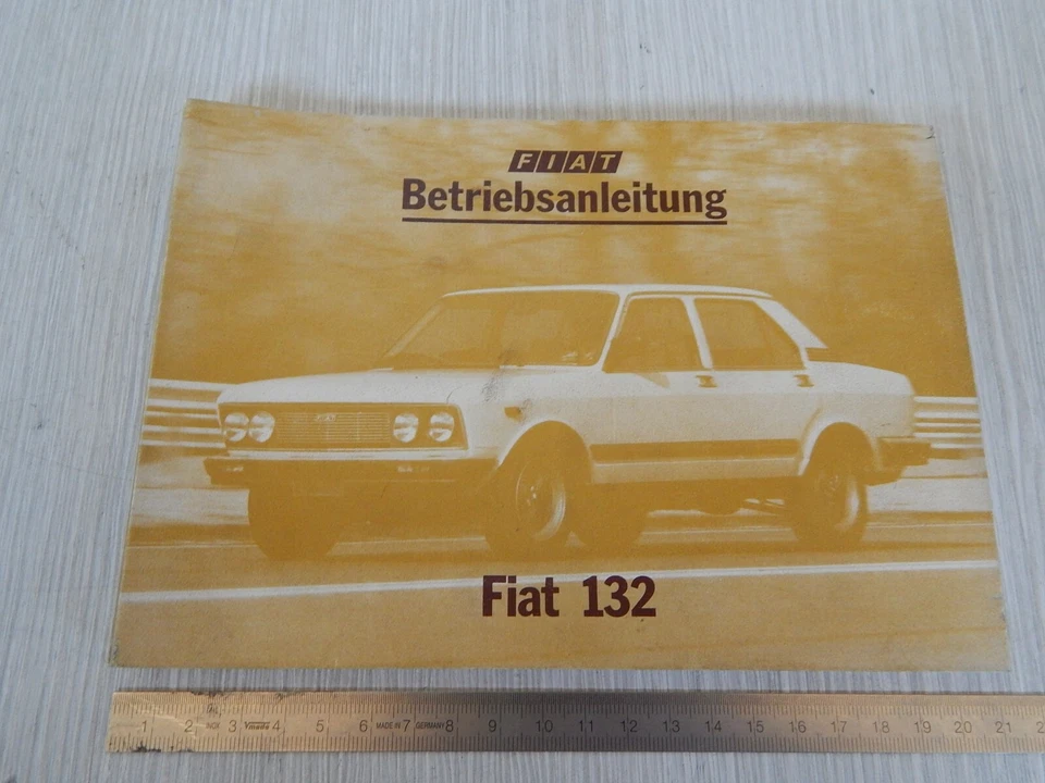 MANUALE USO MANUTENZIONE ORIGINALE 1978 FIAT 132 1600 2000 2500 D IN TEDESCO - Immagine 1 di 4