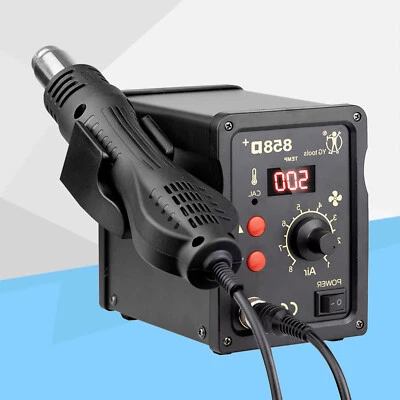 US 858D Hot Air Iron Gun 110V 700W SMD IC Soldering Rework Solder Station - Image 1 of 4