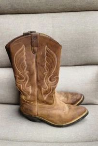 Shyanne Donna Western Boots SY1419-R Womans Sz 10 Brown Leather Embroidered... - Picture 1 of 13