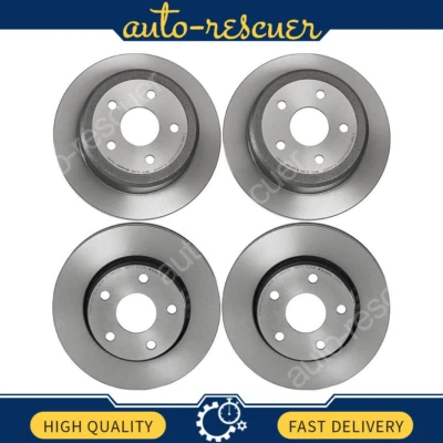 Ротор переднего заднего дискового тормоза Brembo 4x для Jeep Wrangler 2007–2017 годов выпуска - Изображение 1 из 4