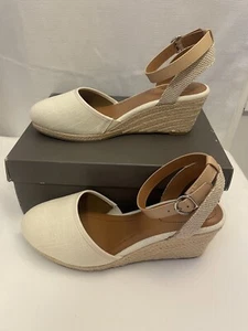Style & Co Women’s Mailena Canvas Wedge Espadrille Sandals Size 9W - Picture 1 of 7