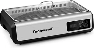 Indoor Smokeless Grill  1500W Electric Grill with Tempered Glass Lid & LED Smart - Picture 1 of 12