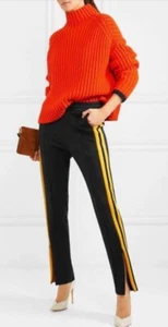 Joseph Scuba Striped Stretch Neoprene Black Track Pants S - Picture 1 of 14