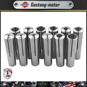 12 Pcs #3 Morse Taper Shank Collets Set 3MT MT3 1/8" - 3/4" Chuck US - Picture 1 of 7
