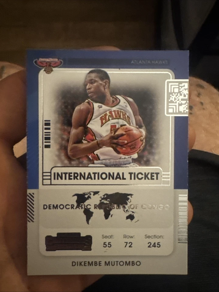 2021-22 Panini Contenders - International Ticket Dikembe Mutombo #28 - Image 1 of 1