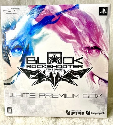 Black * Rock Shooter THE GAME PSP White Premium Box - Japan Only - Sealed New - Image 1 of 4