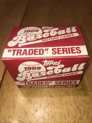 Juego de béisbol Topps Traded Series 1989 estuche nuevo nunca abierto nuevo de colección Griffey Jr RC Foto 1 de 4