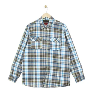 Quiksilver Quik Tech Shirt Mens Size M Surfing Lined Multicoloured Snap Button - Picture 1 of 14