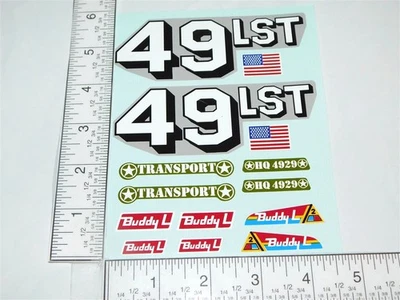 Buddy L LST Landing Craft Boat & Vehicles Replacement Sticker Set BL-219 - Изображение 1 из 2