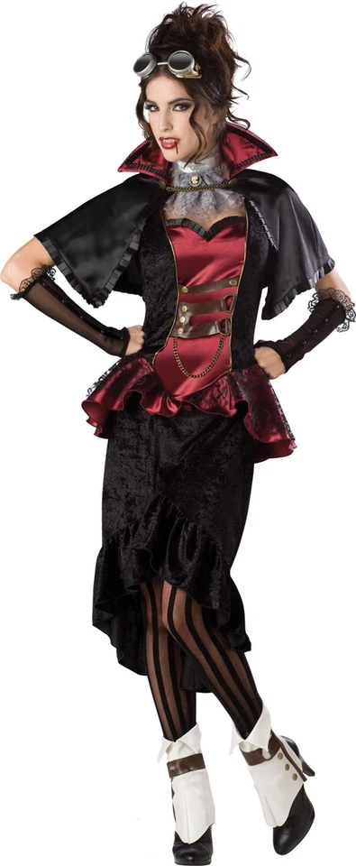 Disfraz de vampira steampunk para mujer adulta disfraces de Halloween para mujer Foto 1 de 1
