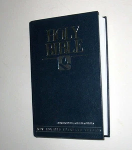 Zondervan NRSV Bible New Revised Standard Edition Hardcover 1990 Blue Book - Picture 1 of 5