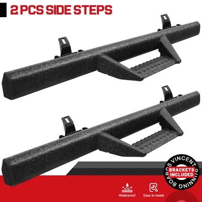 Fit 07-18 Jeep Wrangler 2 Door JK Drop Side Step Running Boards Nerf Bar BDKA Foto 1 de 4
