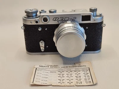 Cámara telémetro tipo D URSS 1963-1969 "FED-2" + lente INDUSTAR-26m M39 Foto 1 de 4